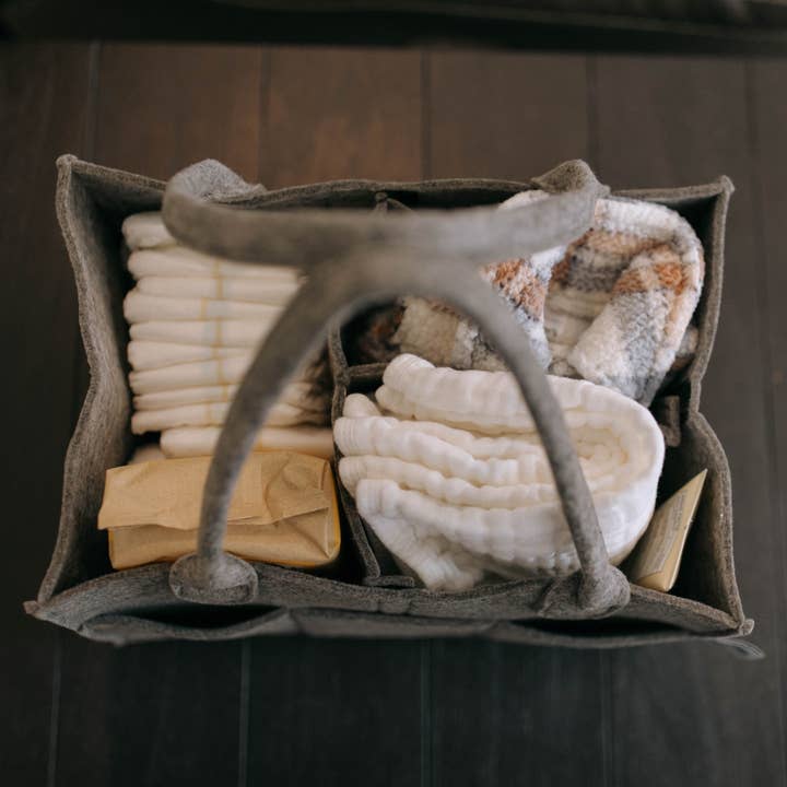 Parker Baby Co. - Wholesale Diaper Caddy - Baby - Diaper Caddy in Peppercorn