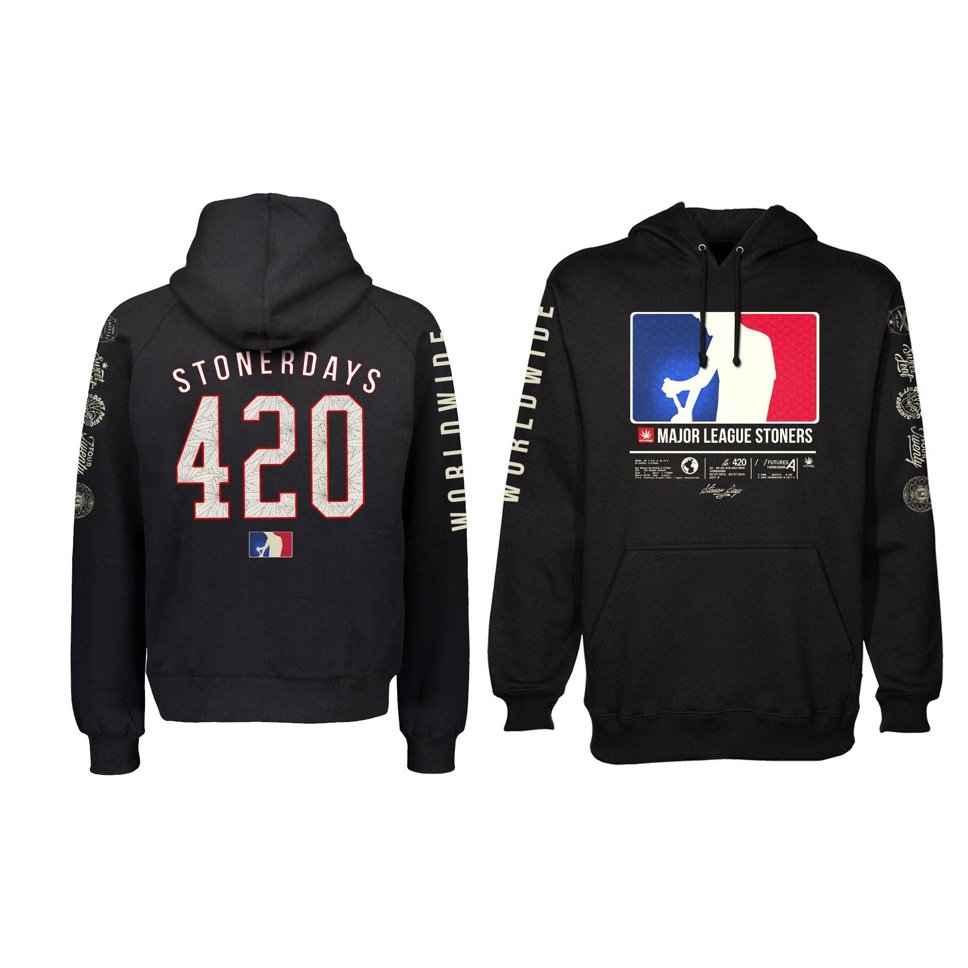 StonerDays Apparel – Hoodie – Unissexo por atacado – Moletom com capuz MLS All Stars17