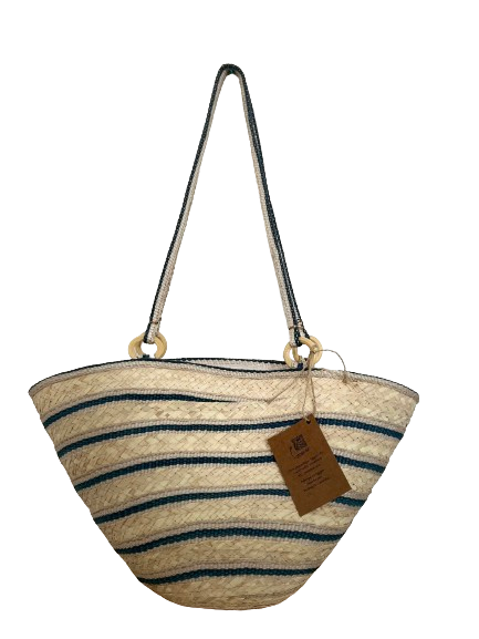 Medway Eco Sourcing – wholesale Strandväska – Styv båtväska i halm, mer robust än flätad korg3