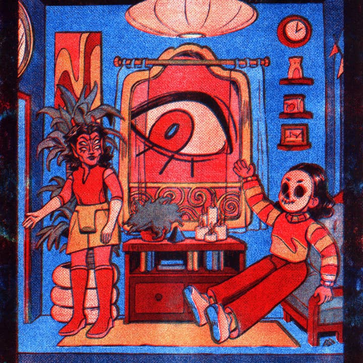 DOLLHOUSE // RISOGRAPH PRINT for wholesale by Mo McMasters