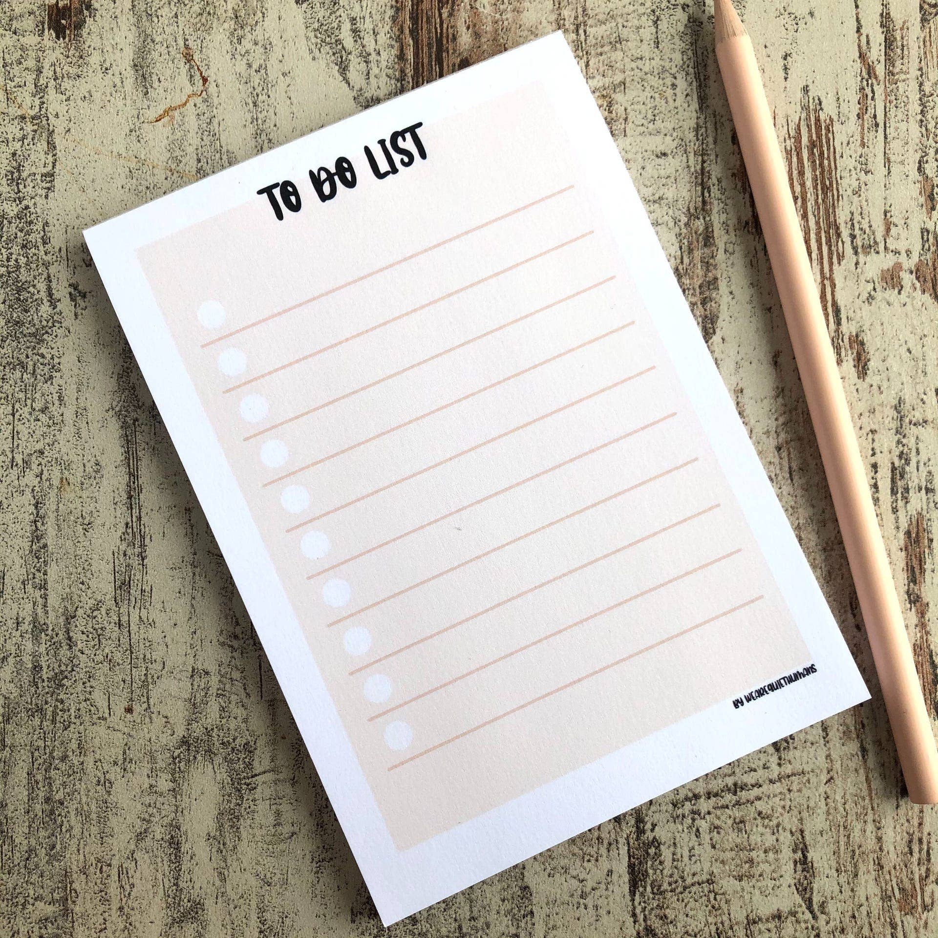 plantyintroverts - Wholesale Notepad - To do list pastel colours - A6 50 sheets, notepad, minimal4