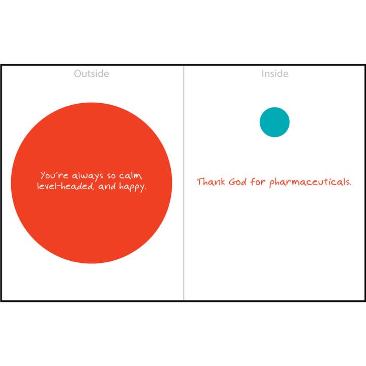 "Pharmaceuticals" Greeting Card for wholesale by Zippernut Press™