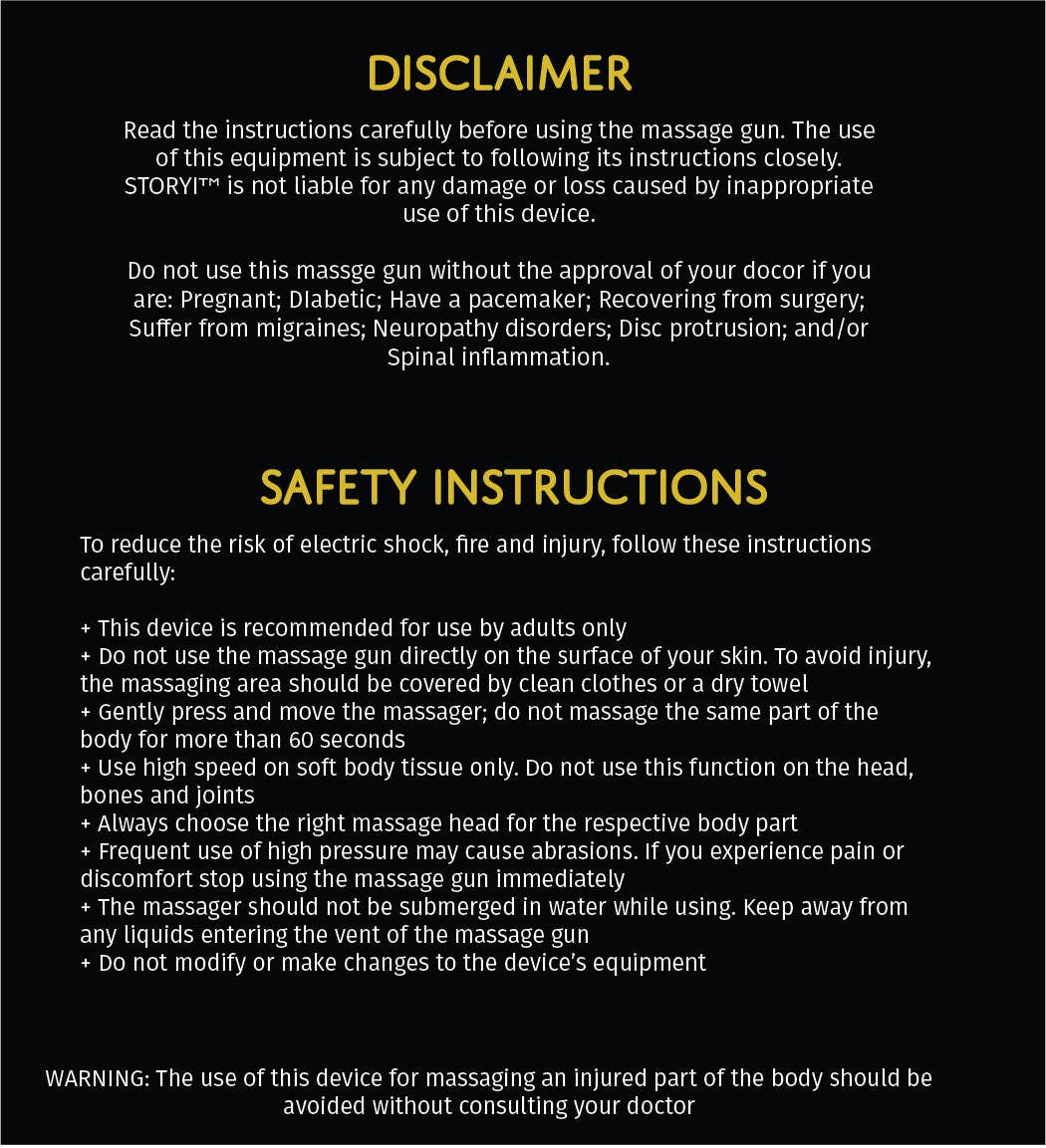 STORYI - Wholesale Body Massager - Percussive Therapy Massage Gun16