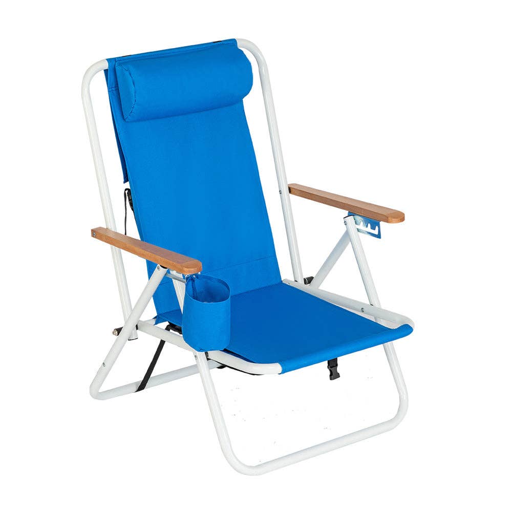 Backpack Beach Chair Portable - Blue Color for wholesale on Faire1