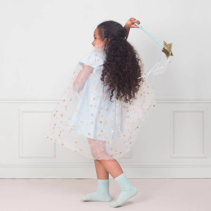 Meri Meri - Wholesale Cape - Kids - White Tulle Star Cape
