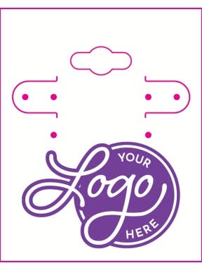 Custom Logo Earring Cards - Case of 100 for wholesale by Store Supply Warehouse