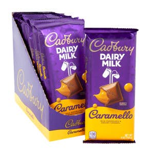 L&F Universal Goods - Vendita all'ingrosso Barretta di cioccolato - Cioccolato al Latte Cadbury Caramello 14/4OZ0