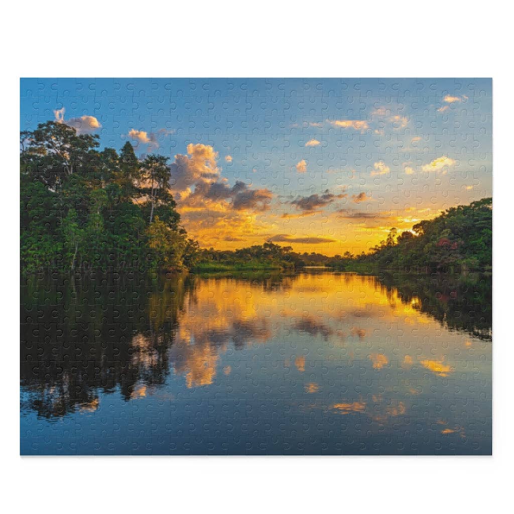 Guyanese Swag - Vendita all'ingrosso Puzzle - Adulti - Puzzle Guyana Amazon River Sunset 252 pezzi (120, 252, 500 pezzi)0