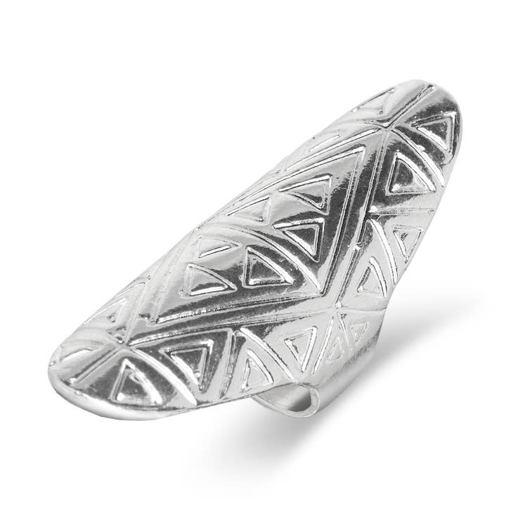 Bague touareg longue africaine en argent sterling .925 pour la vente par Better Jewelry