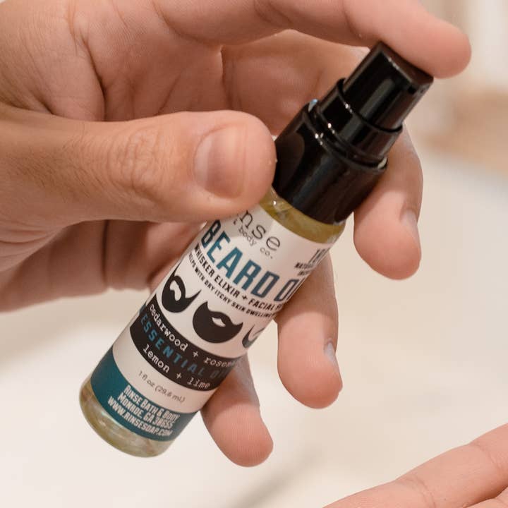 Bartöl | Zedernholz | 1oz Natürliches Männerpflegeprodukt für den Großhandel von Rinse Bath Body Inc