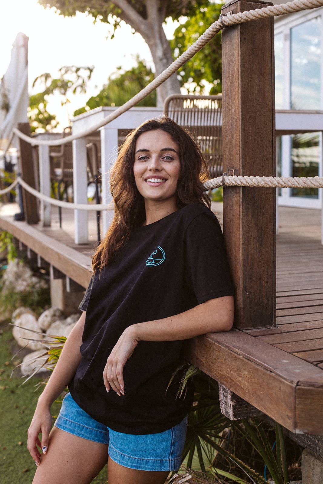 olas de coral - Wholesale Screen Printed T-Shirt - Women's - MÁLAGA sustainable surf t-shirt5