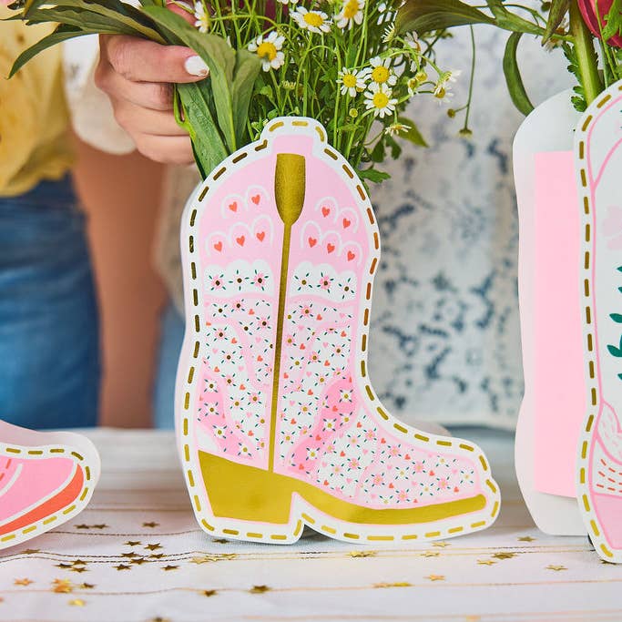 Packed Party - Wholesale Vase - Boot Scoot Blooms Pop-Up Vase Slip Covers4