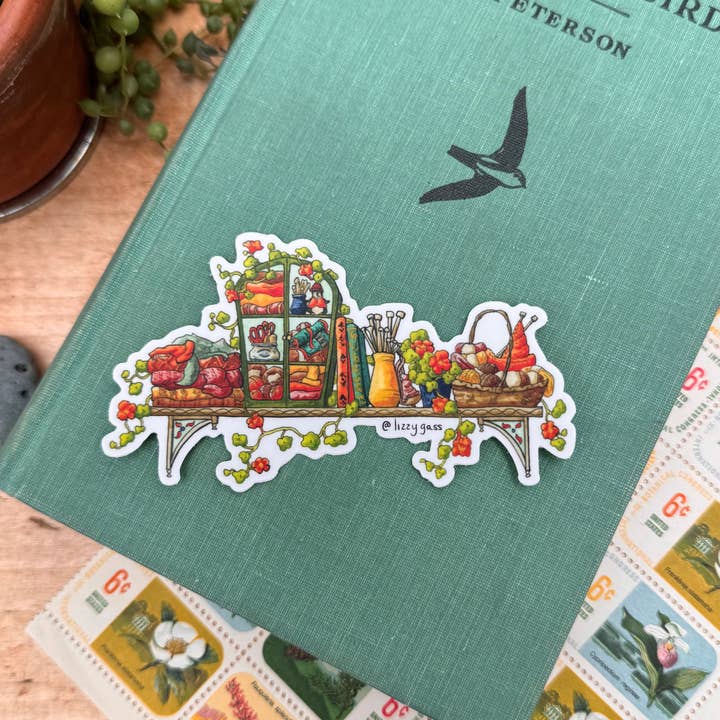 Lizzy Gass - Wholesale Phone & Laptop Stickers - The Mini Fiber Artist's Shelf Sticker3