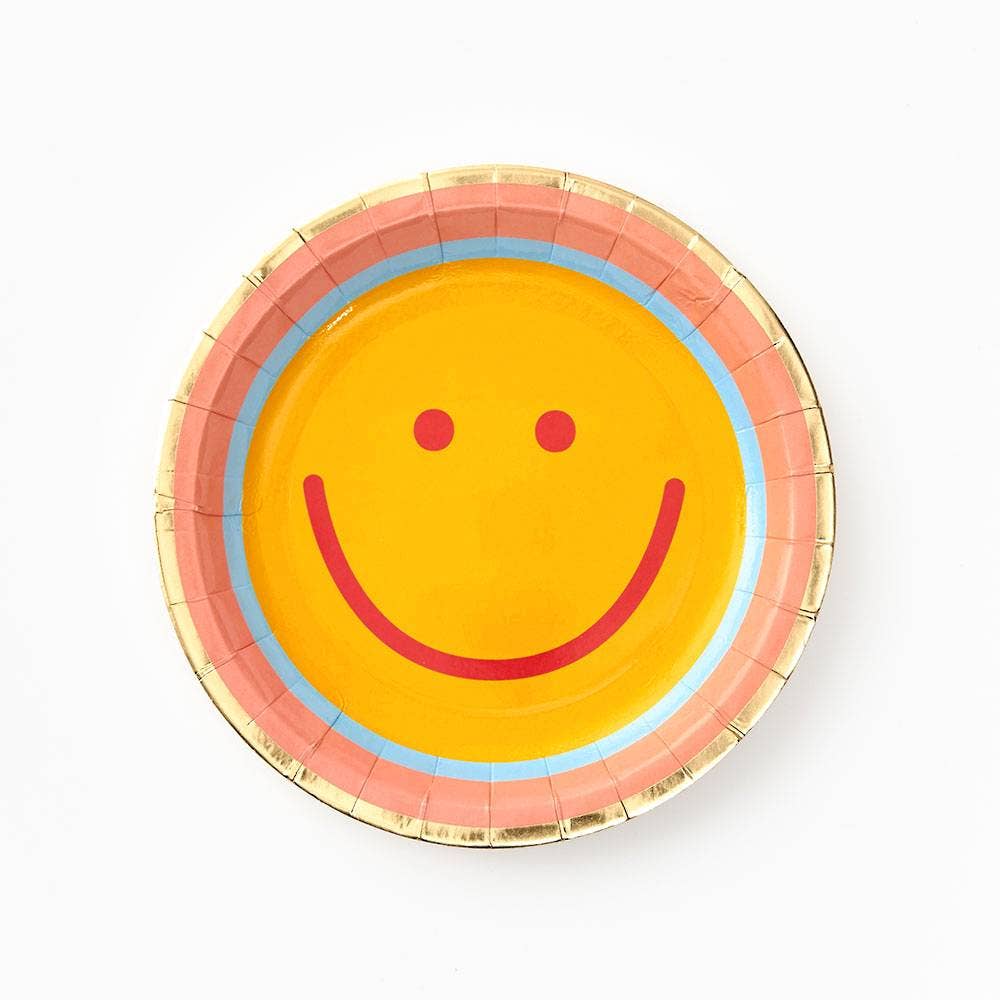 Paper Source Wholesale - Wholesale Disposable Plate - Happy Face Small Disposable Plates