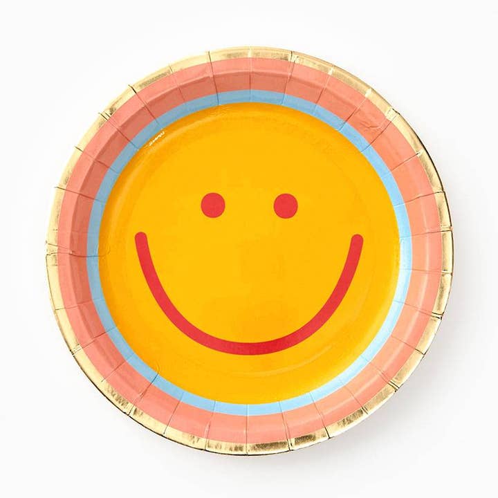 Paper Source Wholesale - Wholesale Disposable Plate - Happy Face Small Disposable Plates0