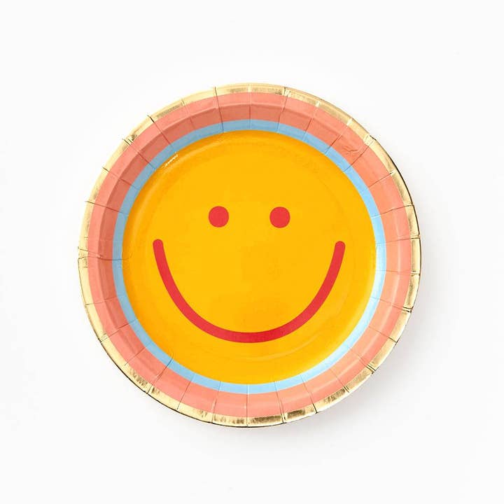 Paper Source Wholesale – Engroshandel Engangstallerken – Happy Face Små engangsplader