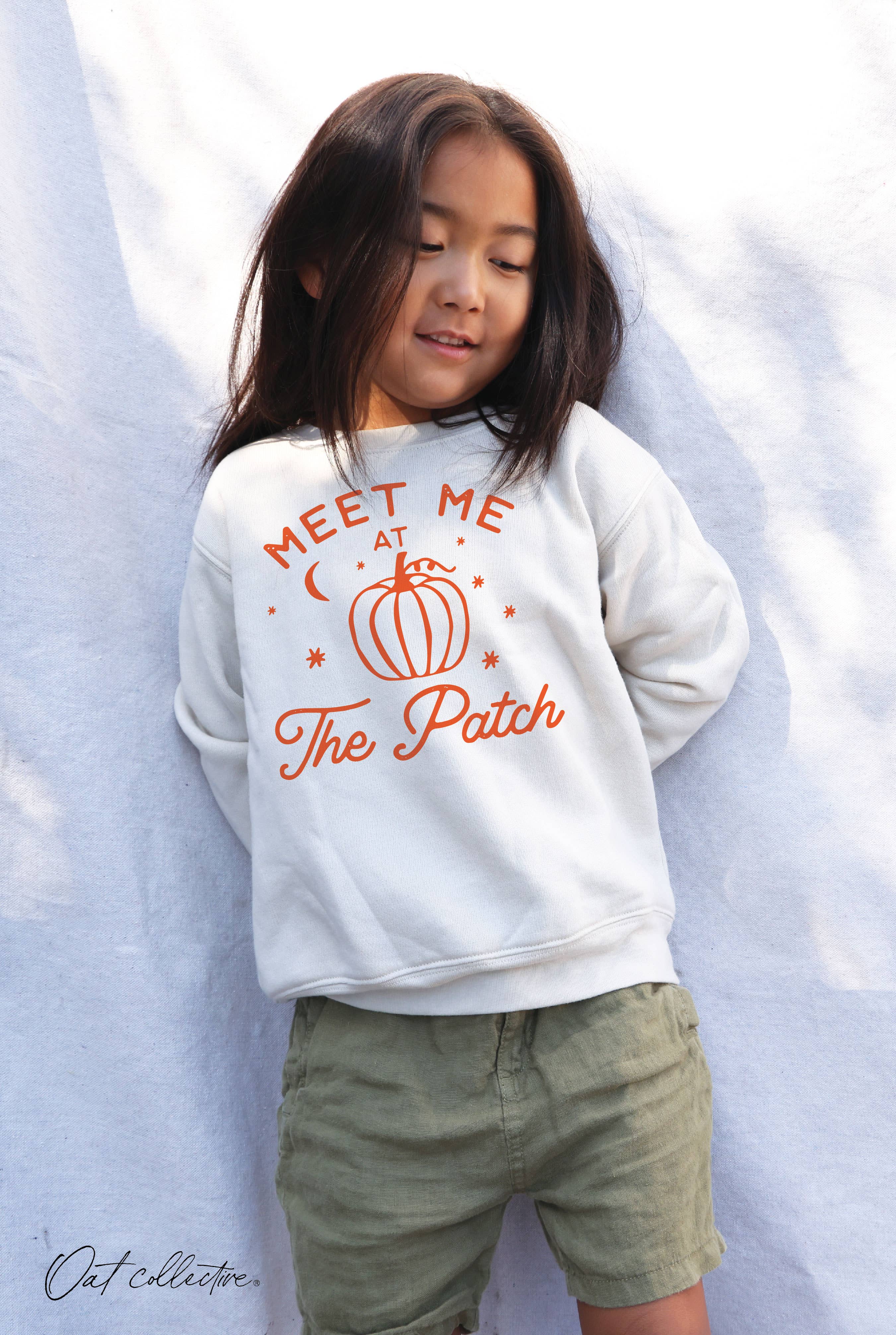 OAT COLLECTIVE - Wholesale Sweatshirt - Kinderen - MEET ME AT THE PATCH Sweatshirt met grafische print voor peuters, uniseks9