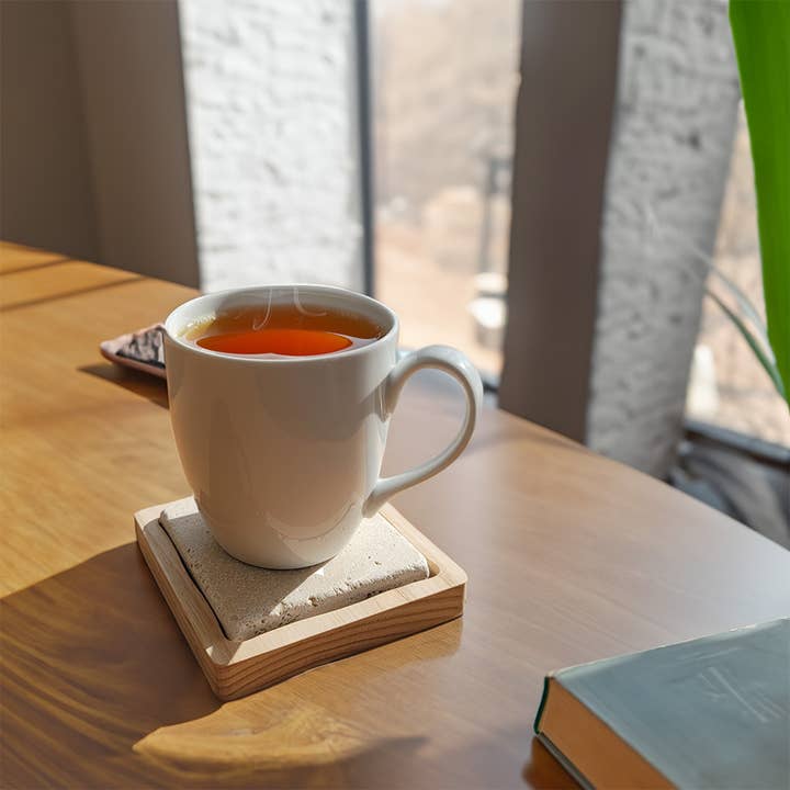 Sea Stones - Wholesale Coasters - Cozy Coffee/Tea Coaster - Hot Stone Mug Warmer