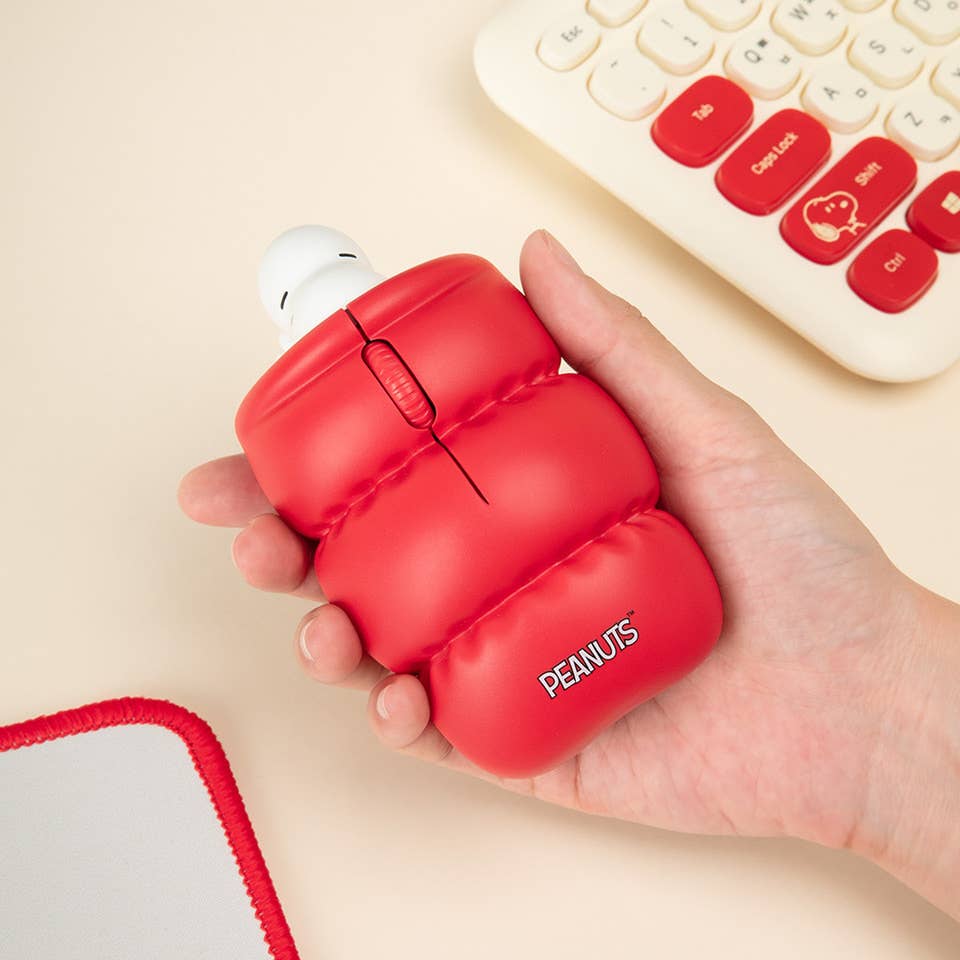 K-Wonderland - Wholesale Mousepad/Trackpad - Peanuts Snoopy Figure Multi-Pairing Wireless Mouse4