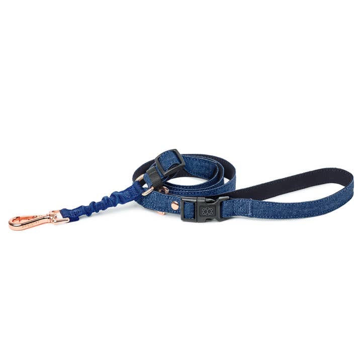 3-in-1 City Dog Leash - Denim for wholesale by DOGISTRY™