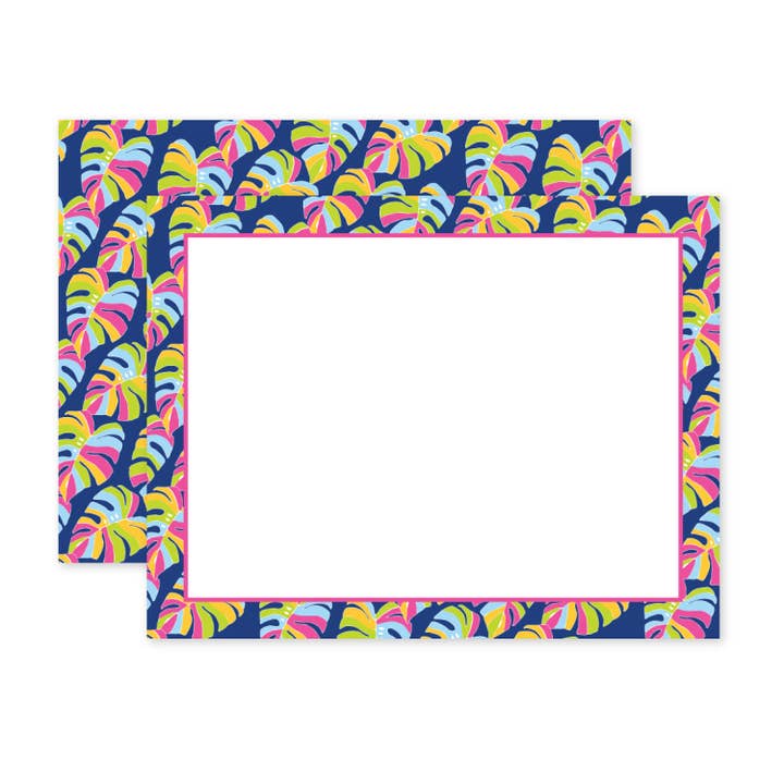 MULTI COLOR PALMS BOUTIQUE FLAT CARDS for wholesale by Donovan Designs