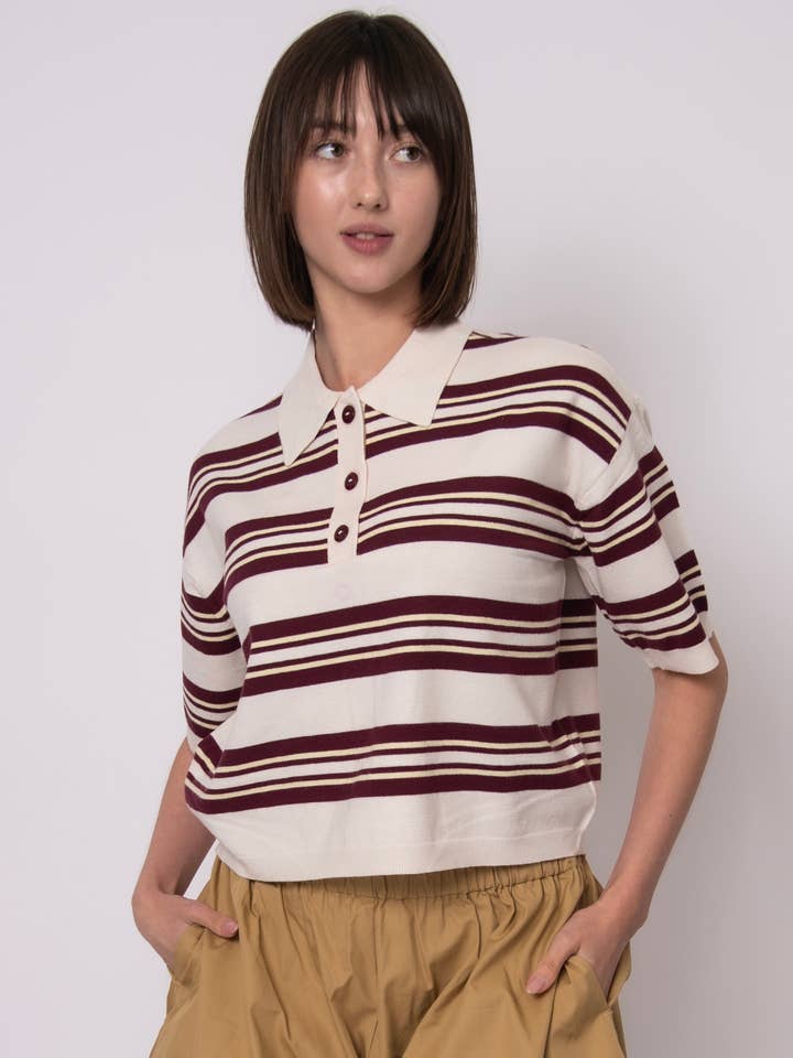 MANAIA JERSEY DE CUELLO POLO DE MANGA CORTA - 57S132S para venta al por mayor de RD Style