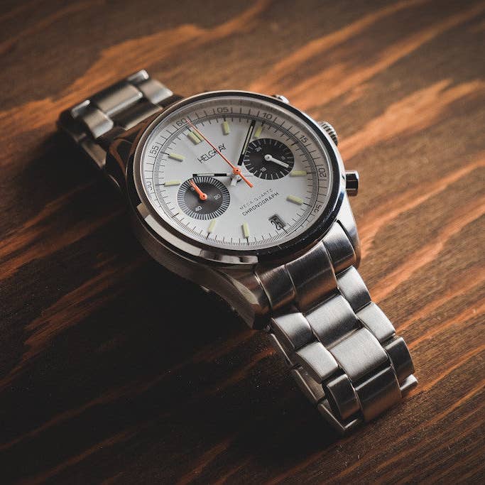 Helgray Watches - Wholesale Wrist Watch - Men's - Silverstone White1