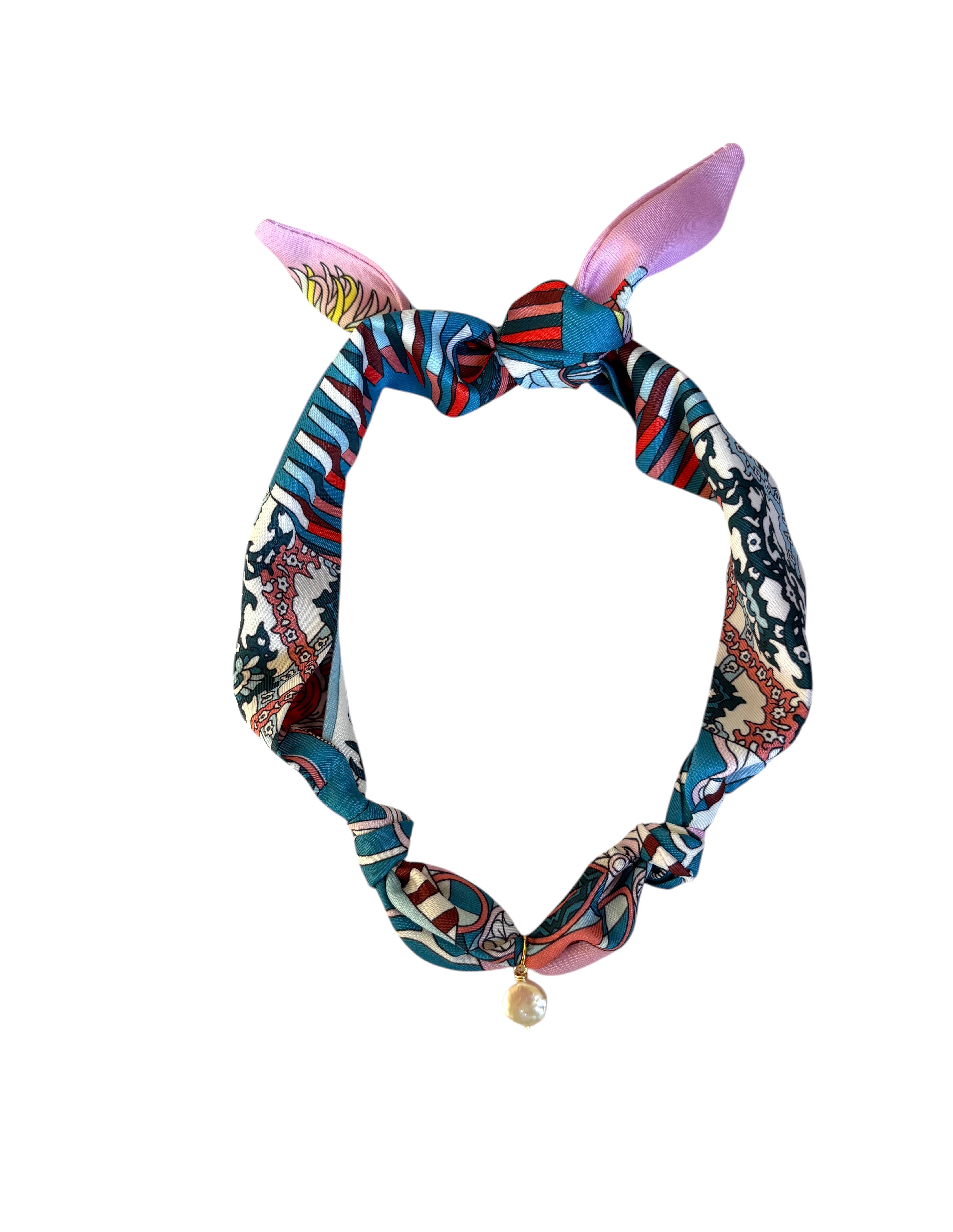 Nora James jewelry - Wholesale Pendant/Charm Necklace - Single pearl scarf necklace  3