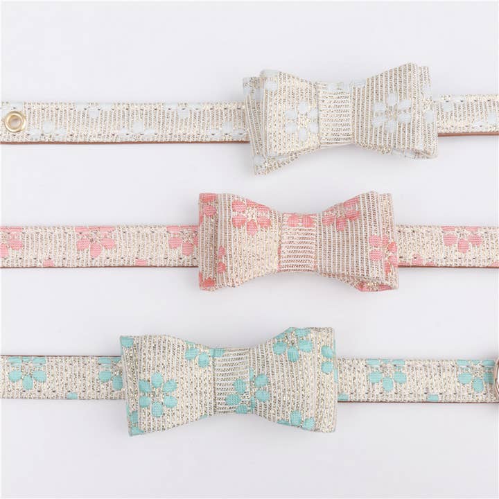 PAWPAWwholesale - Wholesale Pet Collar - Cat/Dog - Patterned Bow Tie Pet Collar – Dog & Cat_CWMM77694