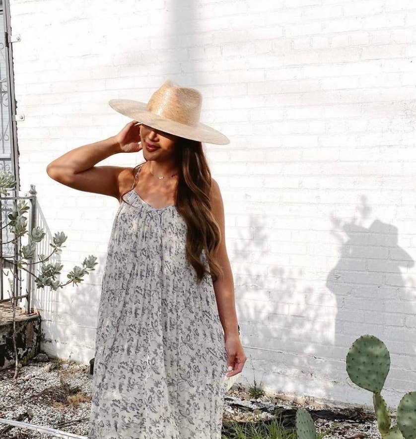 The Modern Cactus Co - Wholesale Straw Hat - Women's - Palm Leaf Wide Brim Toasted Lacquer Hat3