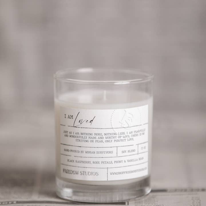 Freedom Studios - Wholesale Jar/Filled Candle - I AM Loved 7.5 oz Candle3