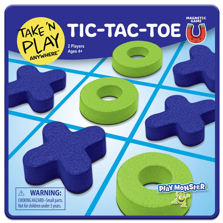 Play Monster - Wholesale Magnet Board - Take N Play Anywhere Tic-Tac-Toe Magnetic Board Games