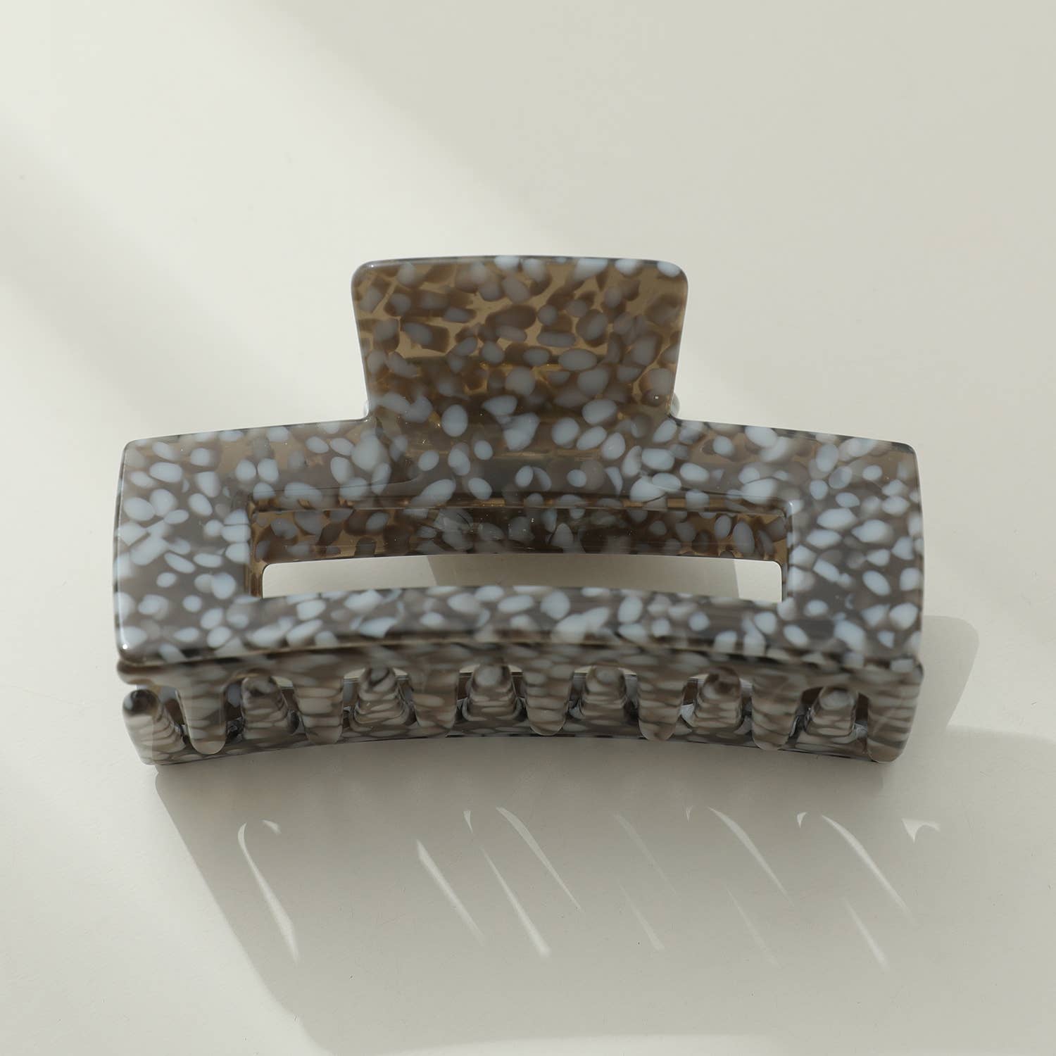 Assorted Luna Medium Vintage Stone | Classic Med Rectangle Claw Clip for wholesale on Faire6