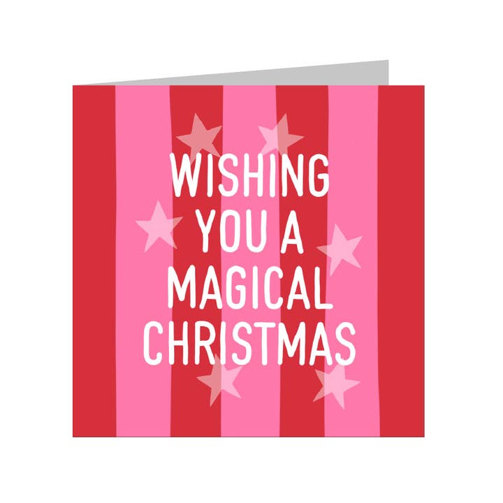 Woo Hoo Prints - Wholesale Christmas Card - Wishing You a Magical Christmas, Stars, Christmas Card1