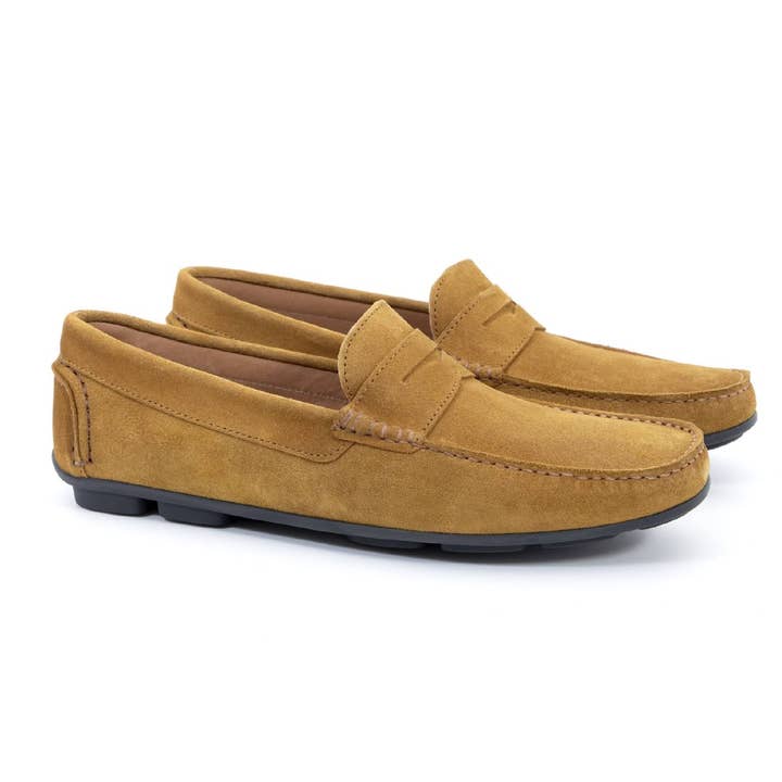 Cr-23006-Cafe Brun Ruskind Loafer for engroshandel hos Caramelo Shoes