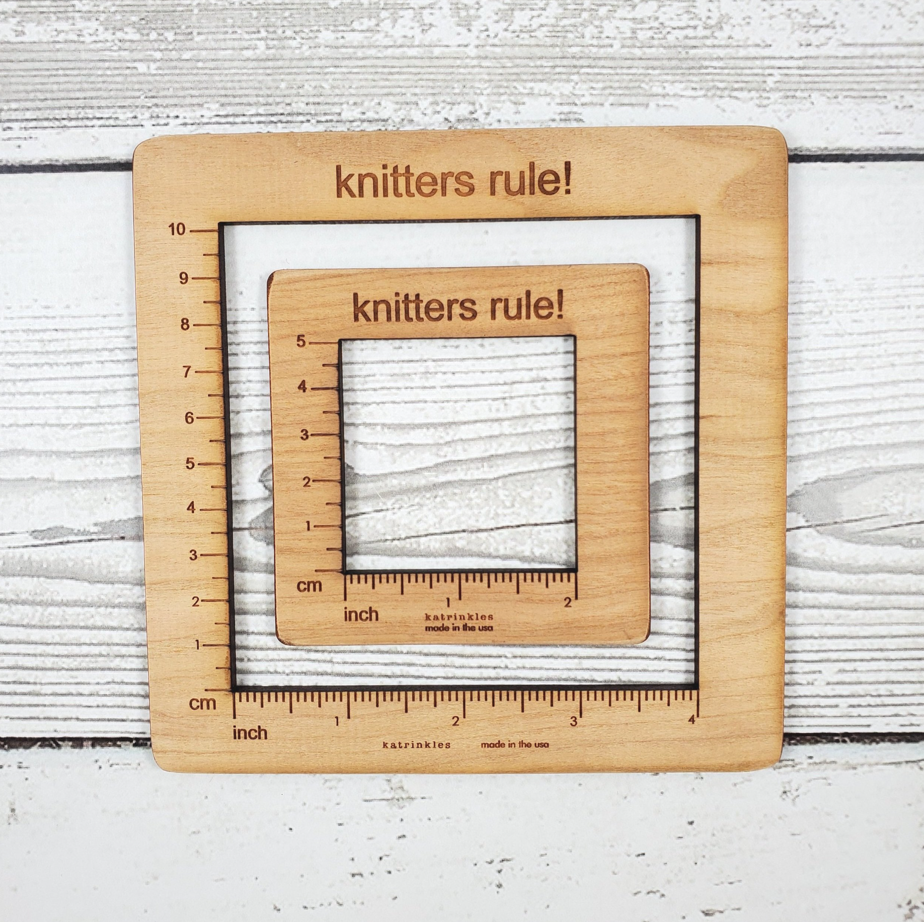 Katrinkles - Wholesale Knitting/Crochet Supplies - Gauge Swatch Ruler5