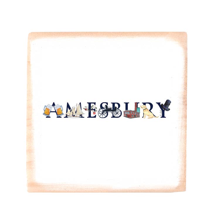 amesbury square wood block for wholesale by Tina Labadini Designs