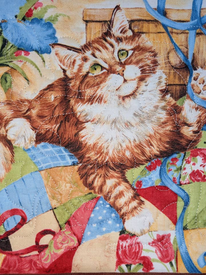 Quilting Cats Potholders/Hot pads for wholesale by Red Mitten