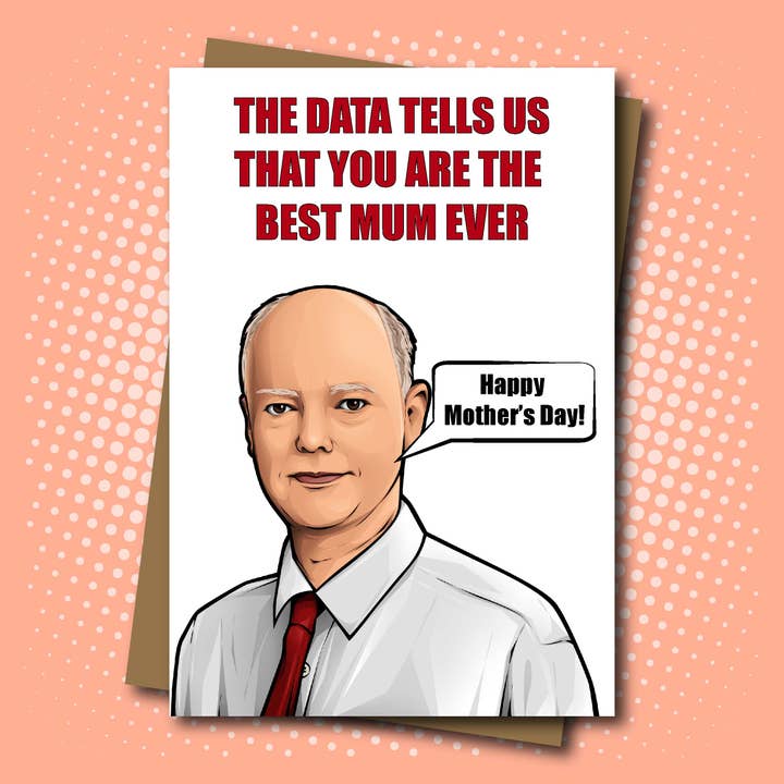 Carte de fête des mères inspirée de Chris Whitty pour la vente par Maya Rose Creations