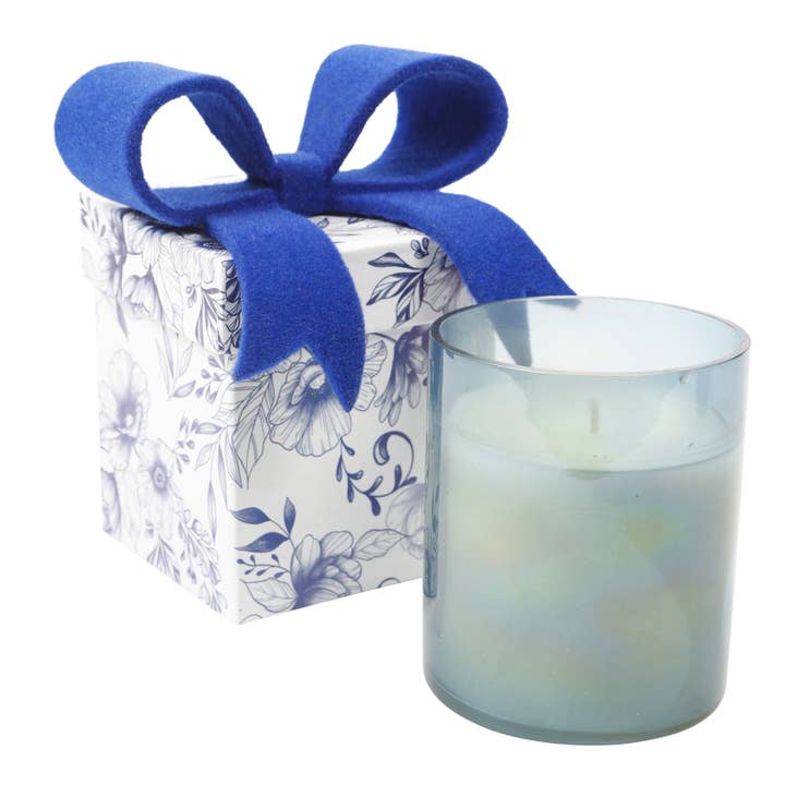 Blue Hydrangea 14 oz Gift Box MIN 6 for wholesale by LUX FRAGRANCES