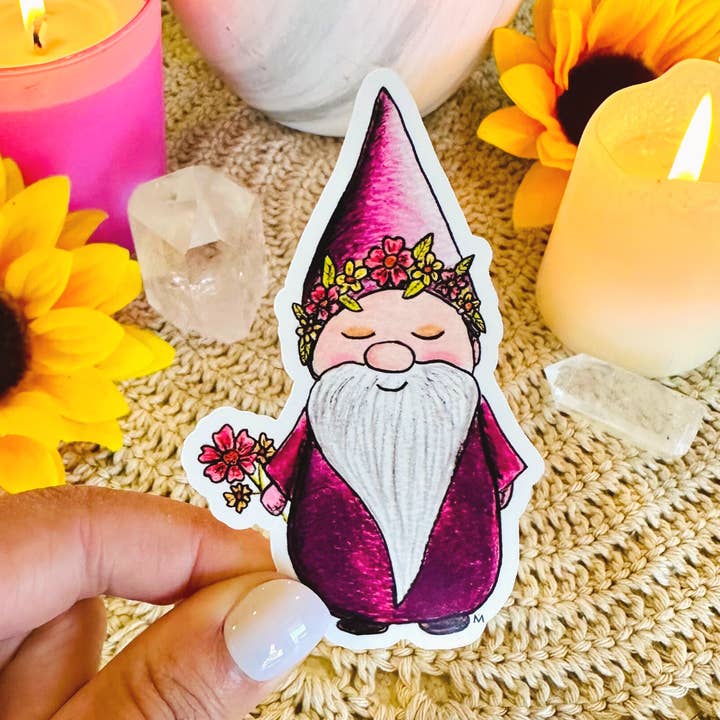 NOMAD Moon Magic – Engroshandel Klistermærke – Have Gnome Sticker, Cottagecore Æstetik, Håndlavet0