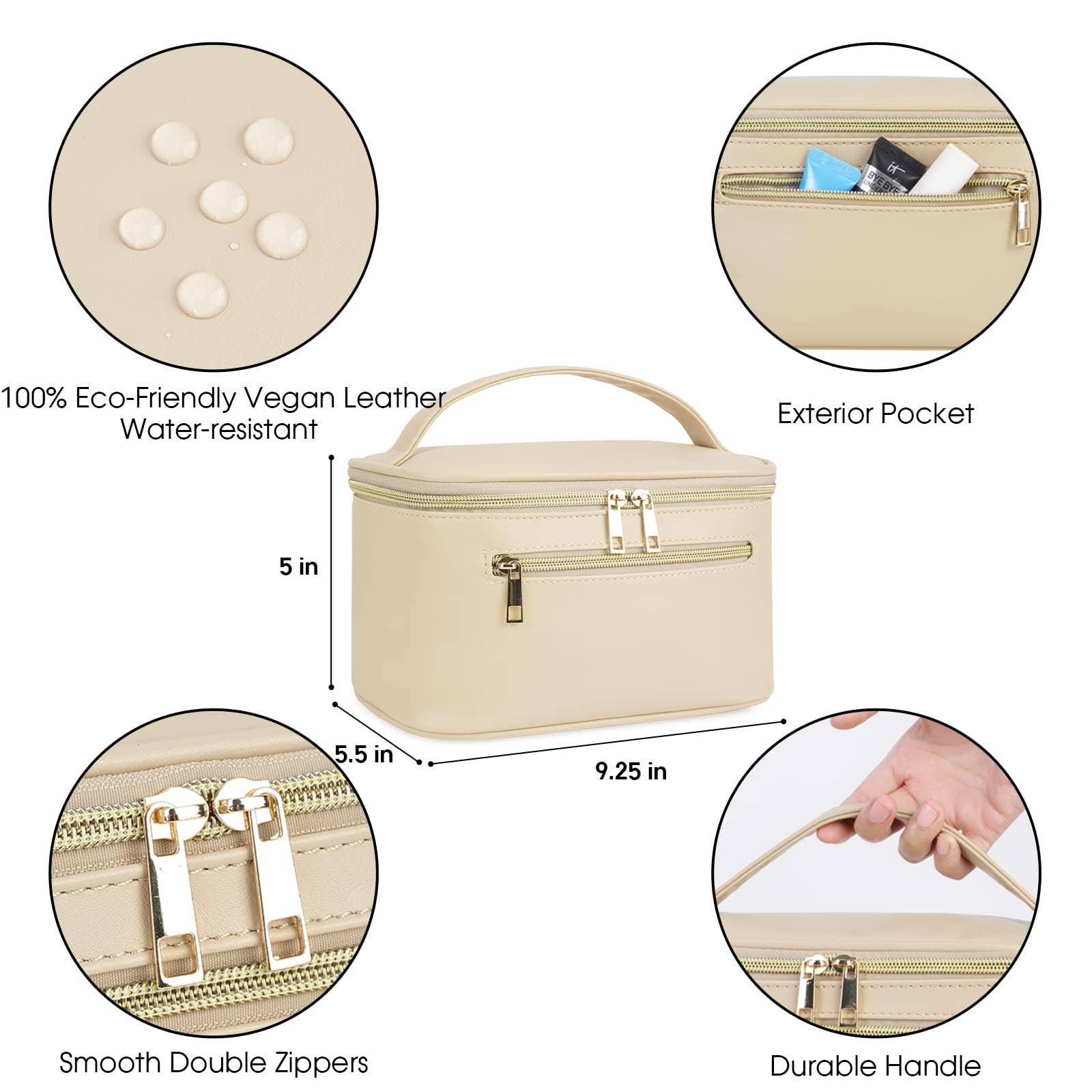 wandf - Wholesale Make-up/cosmetic bag - Vegan Leather Cosmetic Brush Bags Makeup Case 21