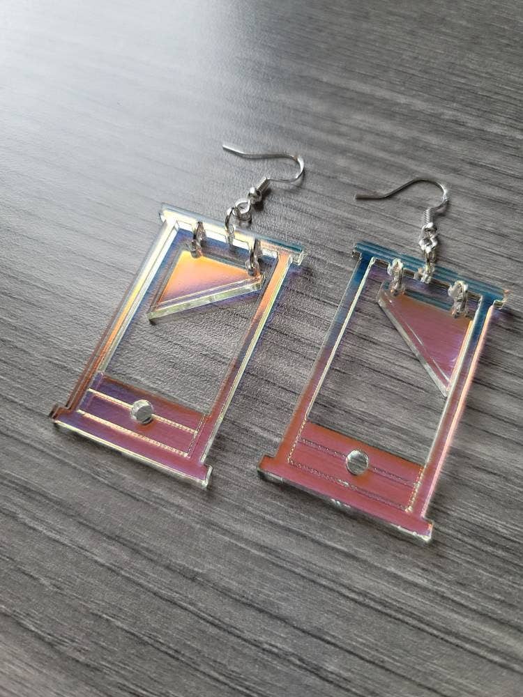 Fallen Pine Studio - Wholesale Dangle Earrings - Iridescent Guillotines1