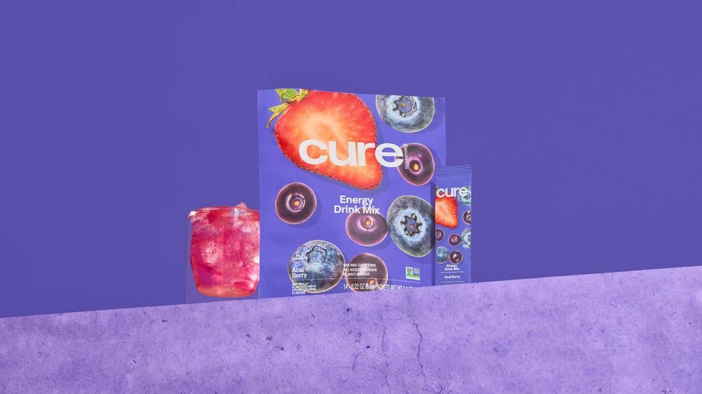 Cure Hydration - Wholesale Powdered Health Drink - Energizing Mix -  Acai Berry 8ct2