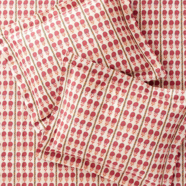 St. Frank - Wholesale Sheet Set - Fuchsia Daisy Suzani Sheet Set