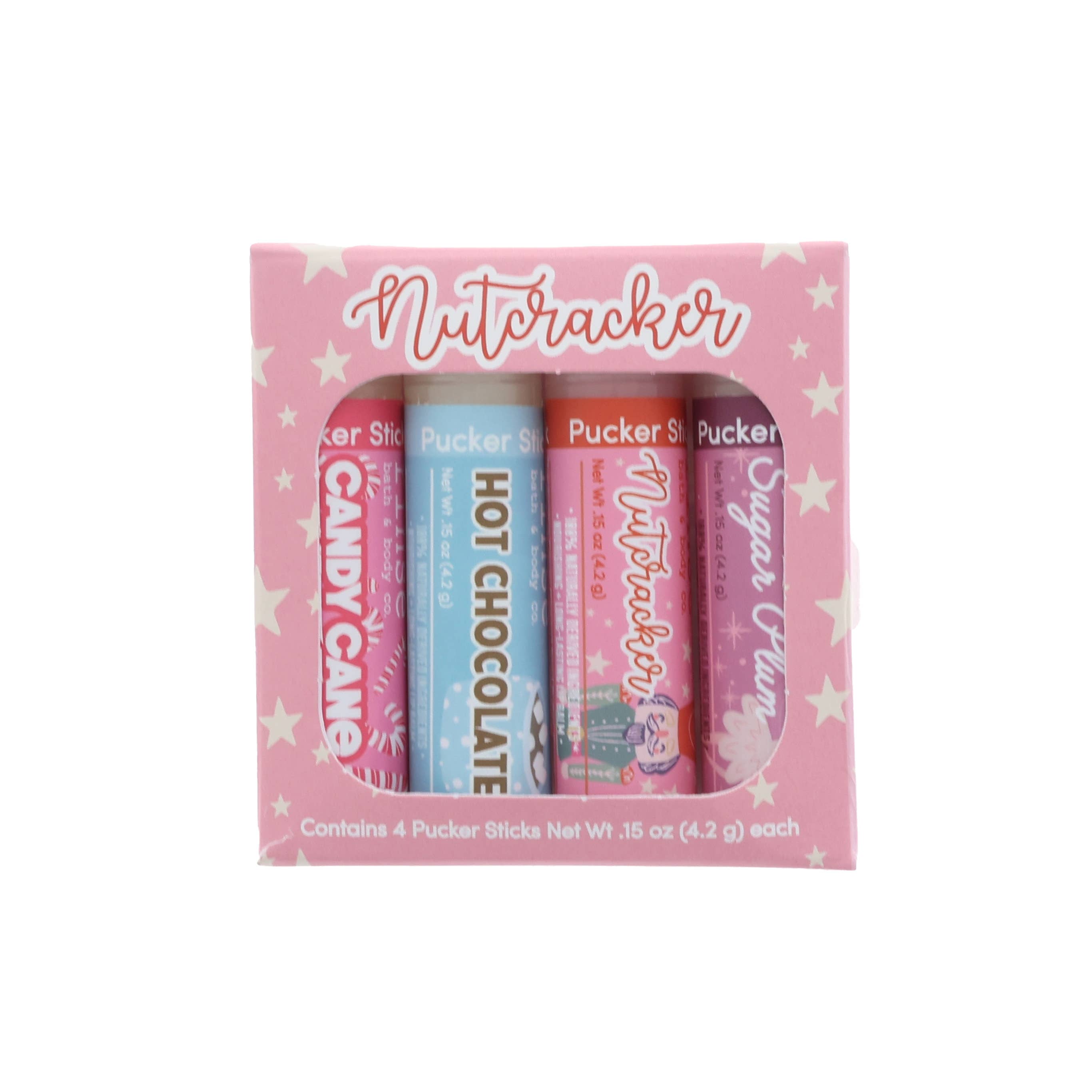 Rinse Bath Body Inc - Wholesale Lip Balm Set - Nutcracker Holiday Lip Balm Pack | Natural Lip Care Gift Set