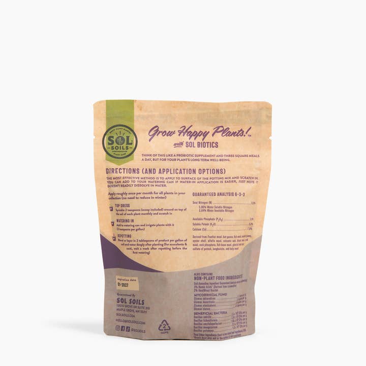 Sol Soils - Wholesale Fertilizer - Sol Biotics - Necessary Nutrients - All-Natural Fertilizer3