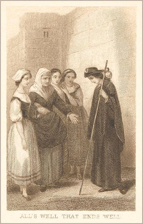 Found Image Press – wholesale Stationery/notecard set – Greeting Card LT-52 Scene from Alls Well that Ends Well0