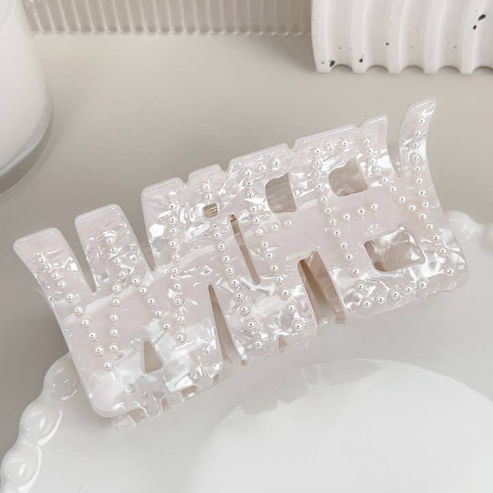 LadyJuneAccessories - Wholesale Hair Clip - Women's - Rhinestone Word Hair Clips Bridal Shower & Bachelorette Gift2