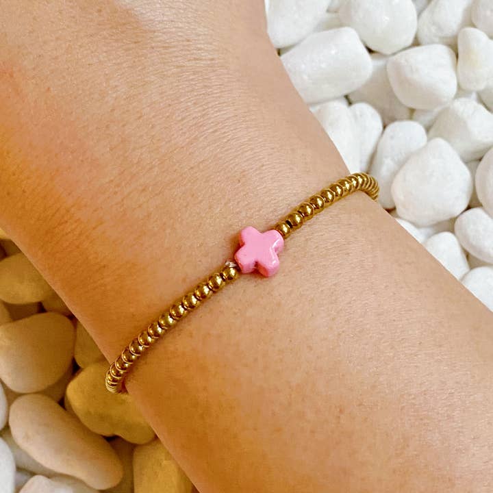 Ellison+Young - Wholesale Charm/Dangle Bracelet - So Very Blessed Cross Bracelet